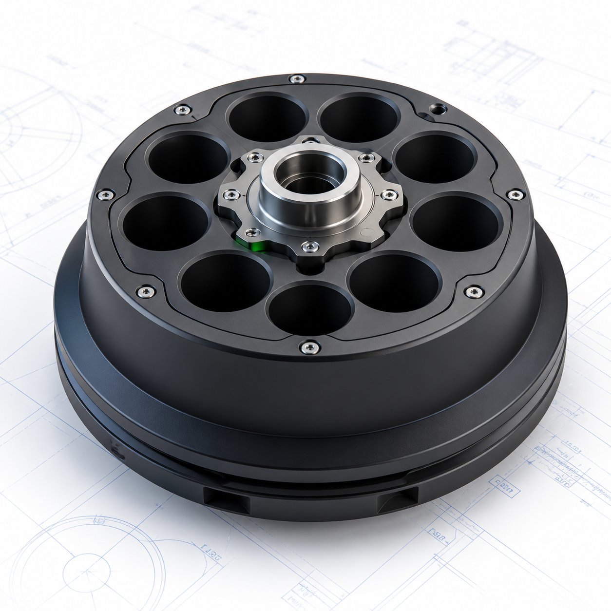 Generic machined centrifuge rotor component render